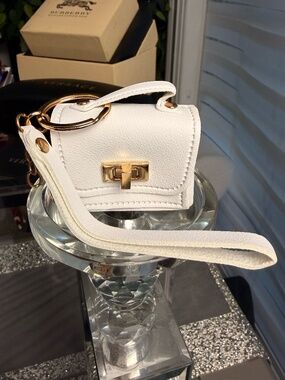 Mini Crossbody Coin Purse with Gold-Tone Hardware